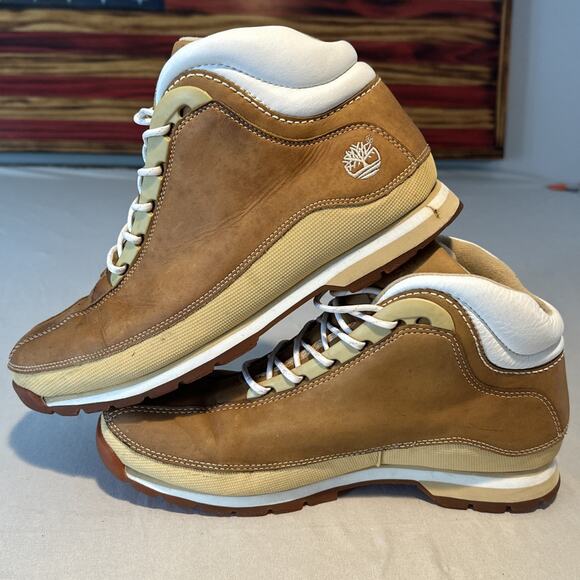 Timberland Euro Hiker Boots Mens Size 10M Tan Leather Active Comfort Tech main image 8